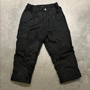 Vertical 9 Insulated Black Cargo Snow Pants 4T